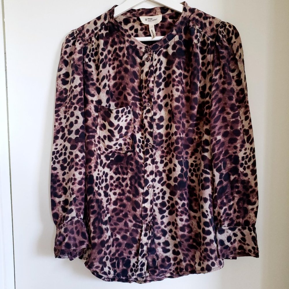 Isabel Marant Leopard Print Silk Blouse